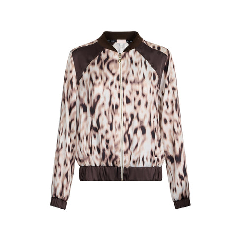 Liu Jo Giacca leggera Bomber Donna in raso animalier S - Francavilla Moda
